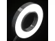 24 LED Desk Lamp with Clip, USB, White/Silver