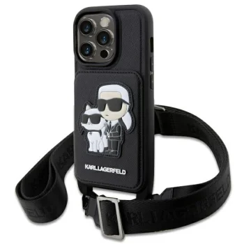 Karl Lagerfeld KLHCP14XCSAKCPMK iPhone 14 Pro Max Case - Black