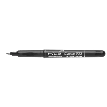 Permanent Marker Pica 533/46, 0.7 mm, F, Black