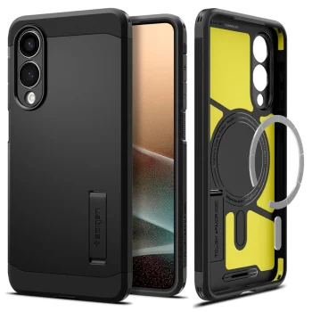 Spigen Tough Armor MagSafe Case for Samsung Galaxy S25 Edge, Black