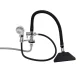Gabbiano Waterfall Mixer Tap for Hairdressing Wash Units, Black / Chrome
