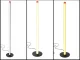 LED pastatomas šviestuvas 100cm, 3 šviesos spalvos, reguliuojamas, juodas