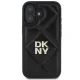 DKNY iPhone 16 Case Quilted Stack Logo, Black