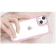 Outer Space Case iPhone 14 Plus Hard Cover with Gel Frame Pink