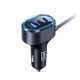 3mk Double Car Charger 135W PD QC PPS USB-C + USB-A, Black