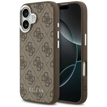 Guess 4G Classic Logo MagSafe Case for iPhone 17 - Brown