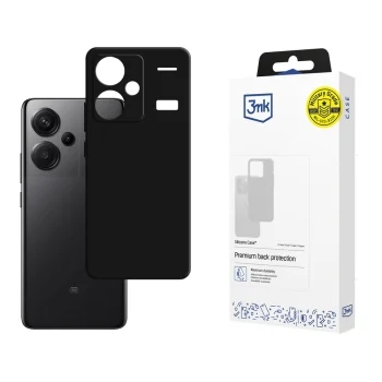 3mk Silicone Case for Xiaomi Redmi Note 13 Pro+, Black
