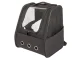Ventilated Pet Carrier Backpack with Bubble Window for Cats and Small Dogs, Black