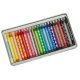 Colored pencils in metal case, 24 colors + sharpener, Bambino