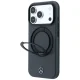 Mercedes Leather with Ring Stand MagSafe Case for iPhone 18 Pro / 17 Pro, Dark Gray