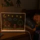Acrylic LED Writing Lamp with USB Power and Markers