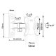 Maclean MC-416 TV / Monitor Wall Mount, 13-32\", 30kg, Black