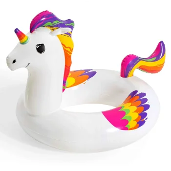 Inflatable Swim Ring Bestway Unicorn 36159, 119 x 91 cm