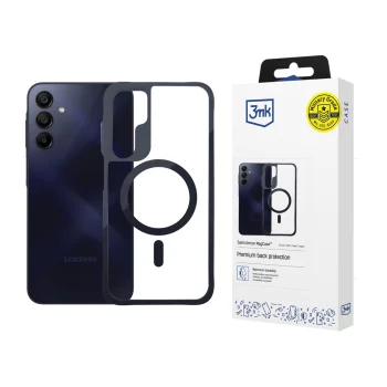 3Mk Protection Satin Armor MagCase for Samsung Galaxy A15 5G, Transparent