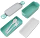 Lunch Box Container 750ml with Cutlery, Green