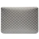 Karl Lagerfeld Saffiano Monogram Ikonik 14\" Laptop Sleeve, Silver