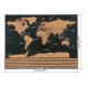 World Map Scratch Card Poster Best Gift for Traveler 23442 (with Accessories)