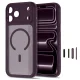 Tech-Protect MagPeak MagSafe CC Case for iPhone 18 Pro Max / 17 Pro Max, Dark Cherry Matte