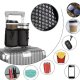 T-Phox Travel Luggage Drink Holder, Grey