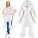 White Plush Bunny Soft Toy, 120 cm