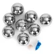 Bocce Ball Set with 8 Steel Balls, Carrying Case and Accessories for Outdoor Games