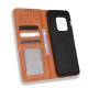 OnePlus 10 Pro Vintage Style Magnetic Leather Wallet Case Cover, Brown
