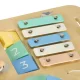 LULILO LUDO Wooden Educational Activity Table 2-in-1, Mint