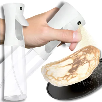 Bakalu Oil and Vinegar Spray Dispenser Bottle, 500ml, White
