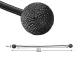 Magnetic Curtain Tiebacks, 2 pcs, Black