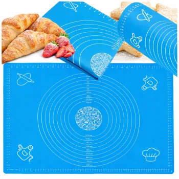 Silicone Pastry Mat 70x50 cm, Blue
