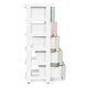 ModernHome 5-Drawer Rolling Storage Cart, Mobile Organizer for Kids Room, Multi-Color