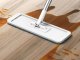 Self-Wringing Flat Mop with Microfiber Pad 125cm, Foldable, White