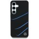 Mercedes Silicone Contrasted Curves MagSafe Case for Samsung Galaxy S25, Black