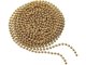 Christmas Tree Beads Garland, Gold Decoration Chain, 5 m