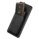 Samsung Galaxy A57 5G Faux Leather Case with Detachable Card Holder, MagSafe, Black