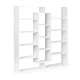 Modernhome WYJ-400 Bookcase, 14 Shelves, White