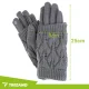 Trizand R26073 Touchscreen Winter Gloves with Warmers for Men & Women, Gray