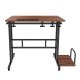 Maclean Mobile Ergonomic Desk, Black, 80x60cm, MC-124 B