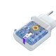 Dudao A20EU USB-A 18W wall charger - white + USB-A - USB-C cable