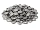 Hinged Furniture Screw Covers Light Grey, 100 pcs