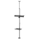 Maclean MC-791N Telescopic Floor-to-Ceiling TV Stand with Shelf, 37\"-70\"