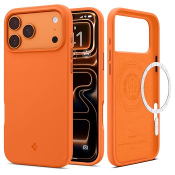 MagSafe Silicone Case Spigen iPhone 17 Pro Cosmic Orange