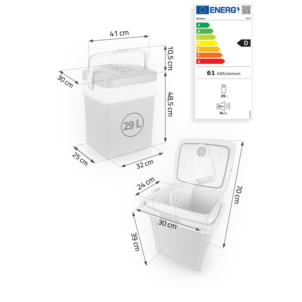 Portable Fridge, Refrigerator, Freezer Berdsen Icemax, 29L (1)