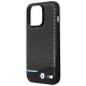 Apple iPhone 14 Pro Max 6,7\" BMW Leather Carbon Case Cover (BMHCP14X22NBCK), Black