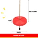 Kruzzel 00023554 Round Kids Swing, Red