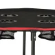 Folding Camping Table with Carry Bag, 72x72 cm, Black/Red