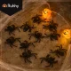 Ruhhy 00026028 Plastic Spiders Decoration, 10 pcs, Black