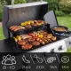 Berdsen Bd-896 Gas Grill with Cast Iron Grate and Lid, 4+1 Burners