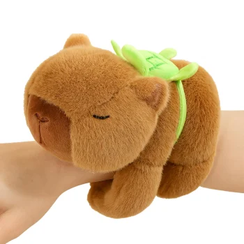 Plush Capybara Slap Bracelet Toy, 22 cm