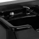 Portable Barber Wash Basin Gabbiano BB06, Black